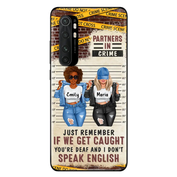 Personalized Bestie Phone Case - Gift Idea For Bestie/Sister - Up to 3 Girls - Partners In Crime - Case For Oppo/Xiaomi/Huawei