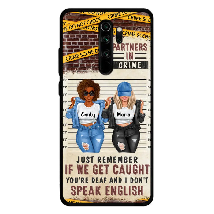 Personalized Bestie Phone Case - Gift Idea For Bestie/Sister - Up to 3 Girls - Partners In Crime - Case For Oppo/Xiaomi/Huawei