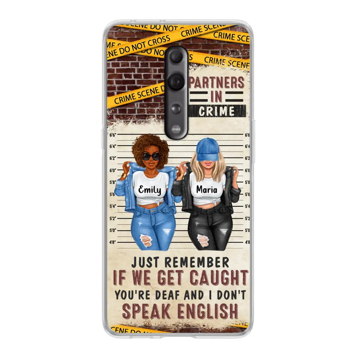 Personalized Bestie Phone Case - Gift Idea For Bestie/Sister - Up to 3 Girls - Partners In Crime - Case For Oppo/Xiaomi/Huawei