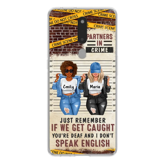 Personalized Bestie Phone Case - Gift Idea For Bestie/Sister - Up to 3 Girls - Partners In Crime - Case For Oppo/Xiaomi/Huawei