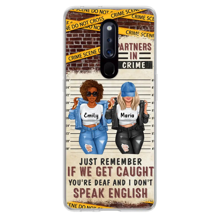 Personalized Bestie Phone Case - Gift Idea For Bestie/Sister - Up to 3 Girls - Partners In Crime - Case For Oppo/Xiaomi/Huawei