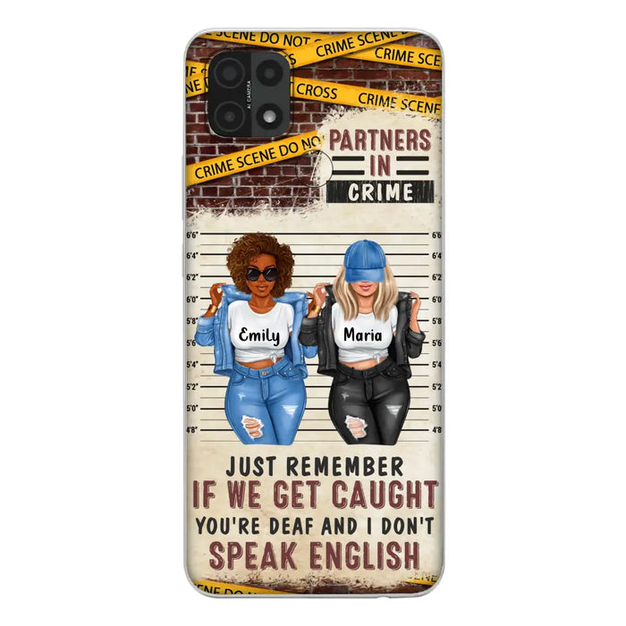 Personalized Bestie Phone Case - Gift Idea For Bestie/Sister - Up to 3 Girls - Partners In Crime - Case For Oppo/Xiaomi/Huawei