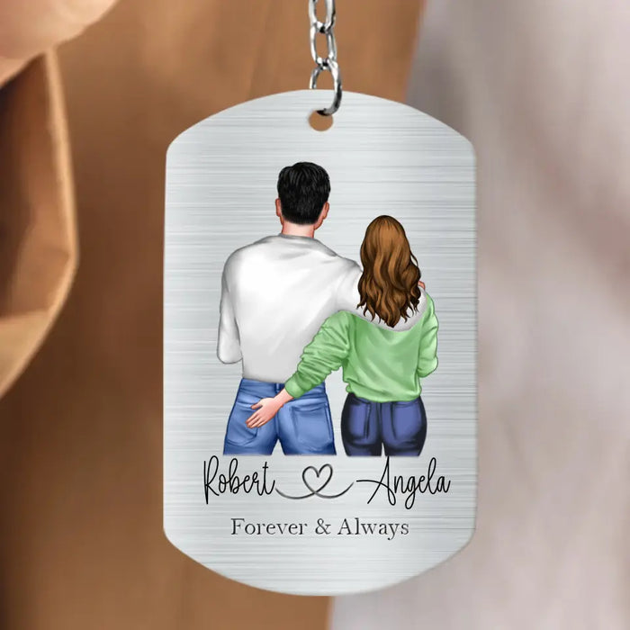 Personalized Couple Aluminum Keychain - 
 Gift Idea For Couple/Valentine's Day - In Case I Don't Say It Enough