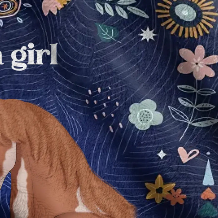 Personalized Horse Girl Quilt/Fleece Throw Blanket - Gift Idea For Horse Lover - Just A Girl Who Loves Horses