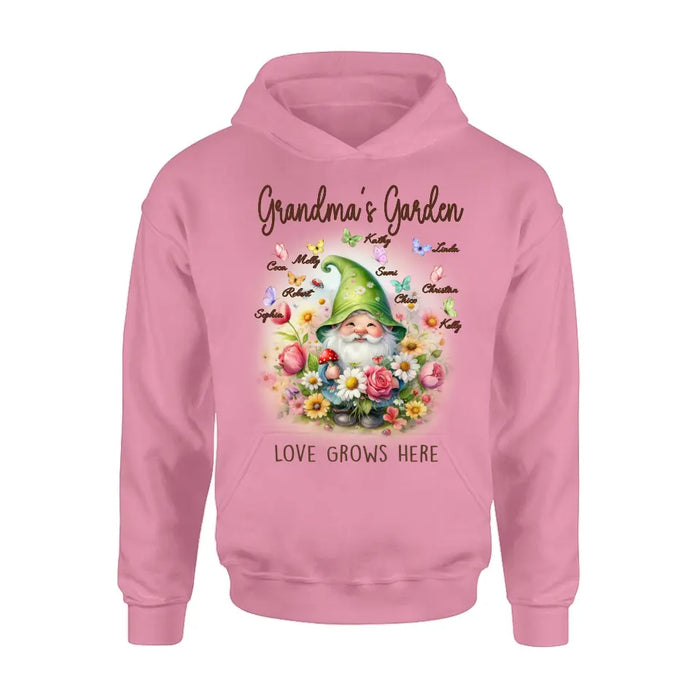 Personalized Grandma's Garden Shirt/Hoodie - Mother's Day Gift Idea For Grandma/Mother - Grandma's Garden