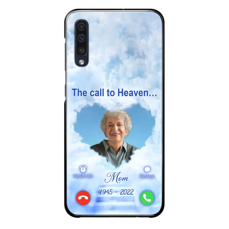 Custom Personalized Memorial Photo Phone Case - Memorial Gift Idea for Mother's Day/Father's Day - The Call To Heaven - Case for iPhone/Samsung