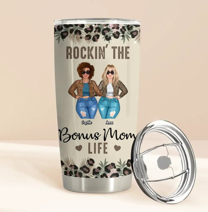 Personalized Bonus Mom Tumbler - Gift Idea For Mother's Day - Rockin' The Bonus Mom Life