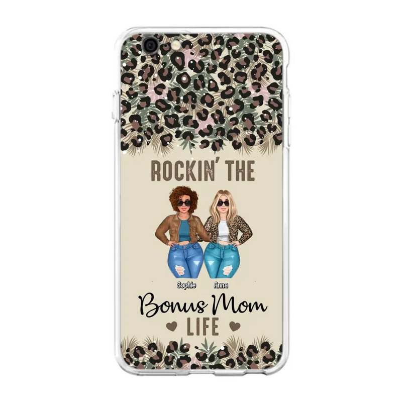 Custom Personalized Bonus Mom Phone Case - Gift Idea For Mother's Day - Rockin' The Bonus Mom Life - Case For iPhone & Samsung