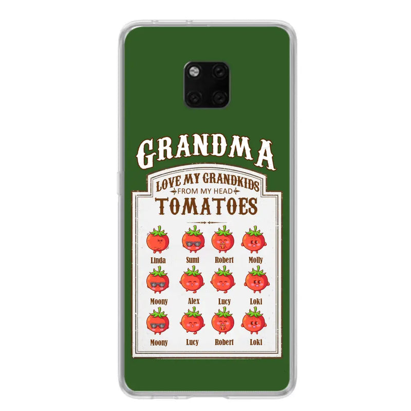 Personalized Grandma Tomatoes Phone Case - Mother's Day Gift Idea For Grandma- Up to 12 Tomatoes - Case For Oppo/ Xiaomi/ Huawei