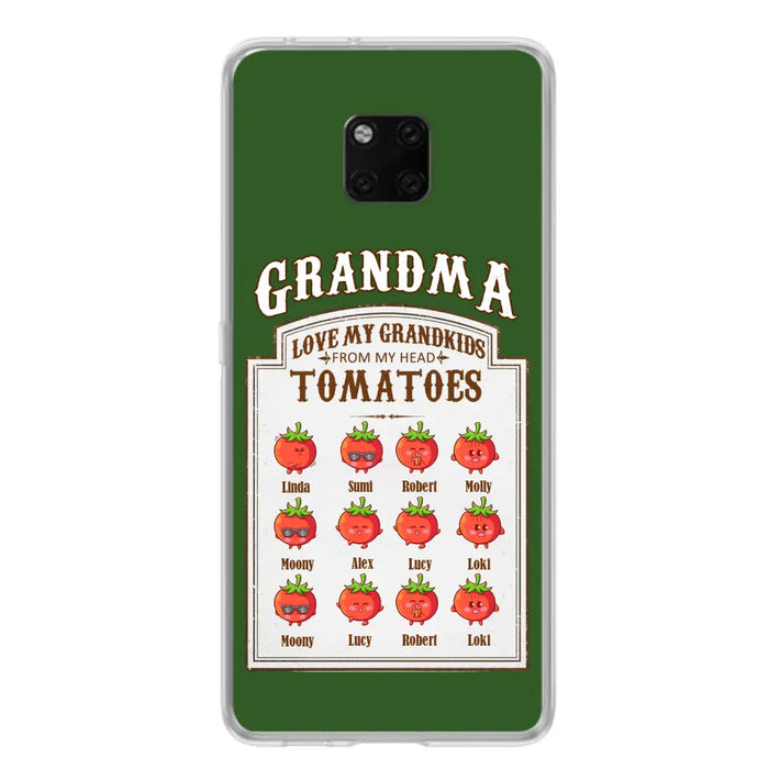 Personalized Grandma Tomatoes Phone Case - Mother's Day Gift Idea For Grandma- Up to 12 Tomatoes - Case For Oppo/ Xiaomi/ Huawei