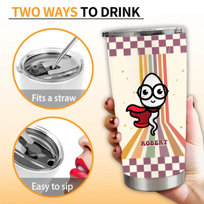 Personalized Mother Tumbler - Gift Idea For Mom/Mother's Day - Thanks For Not Swallowing Us