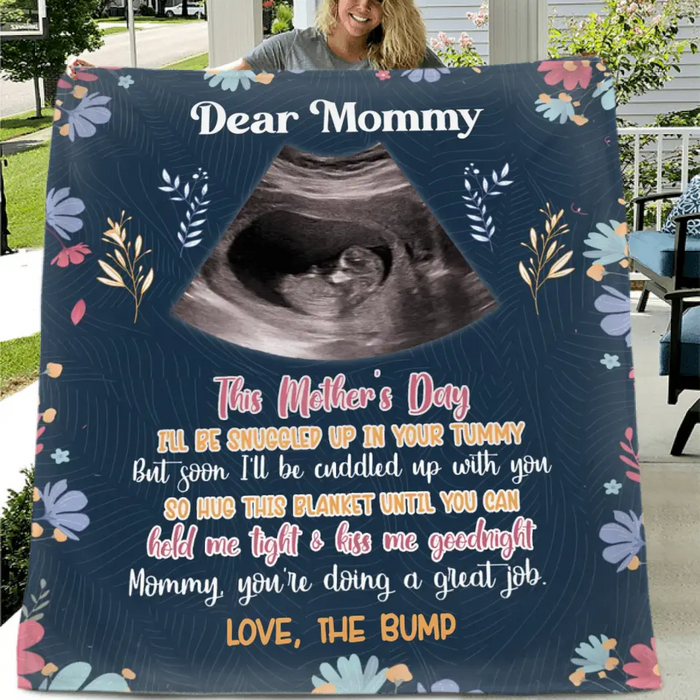 Personalized Dear Mommy Quilt/Fleece Throw Blanket - Gift Idea For Mother's Day - You're Doing A Great Job
