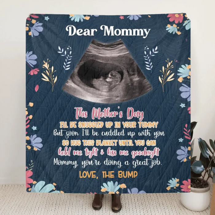 Personalized Dear Mommy Quilt/Fleece Throw Blanket - Gift Idea For Mother's Day - You're Doing A Great Job