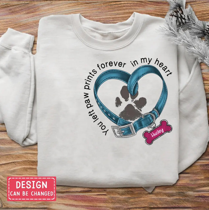 Personalized Dog Sweater - Gift Idea For Dog Lover/Mother's Day/Father's Day - You Left Paw Prints Forever In My Heart