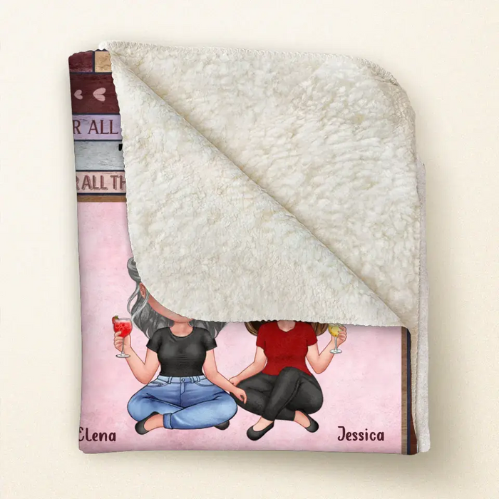 Personalized To My Mom Quilt/Fleece Throw Blanket - Mother's Day Gift Idea To Mom - For All The Times That I Forget To Say Thank You