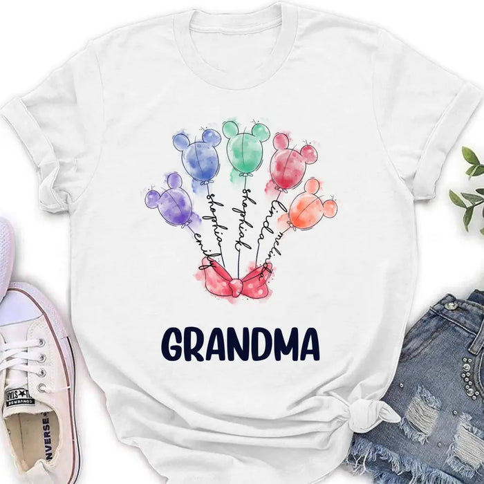 Personalized Grandma T-Shirt/Sweatshirt - Up to 5 Kids - Gift Idea For Grandma