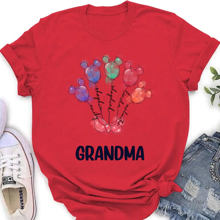 Personalized Grandma T-Shirt/Sweatshirt - Up to 5 Kids - Gift Idea For Grandma