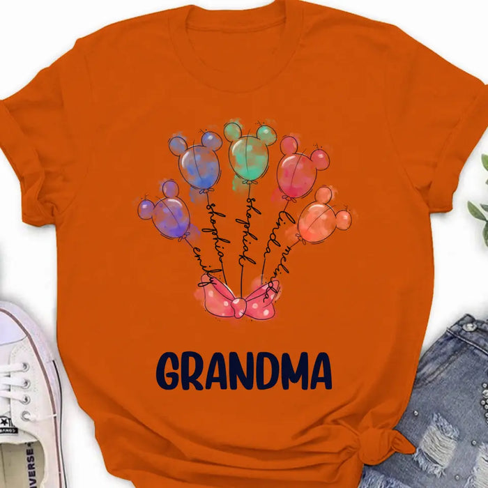 Personalized Grandma T-Shirt/Sweatshirt - Up to 5 Kids - Gift Idea For Grandma
