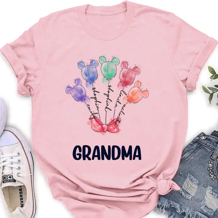 Personalized Grandma T-Shirt/Sweatshirt - Up to 5 Kids - Gift Idea For Grandma