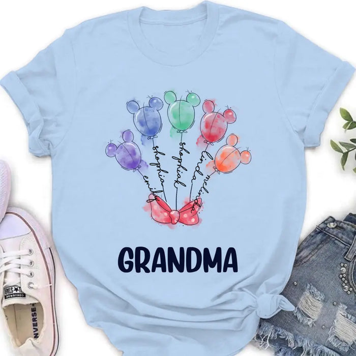 Personalized Grandma T-Shirt/Sweatshirt - Up to 5 Kids - Gift Idea For Grandma