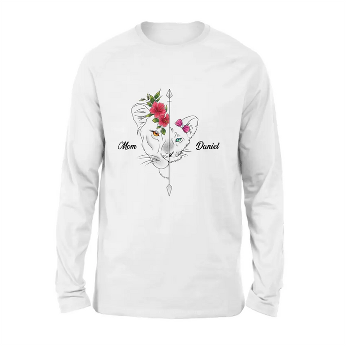 Personalized Lion Mom Shirt - Up to 5 Kids - Mother's Day Gift Idea for Mom/Grandma
