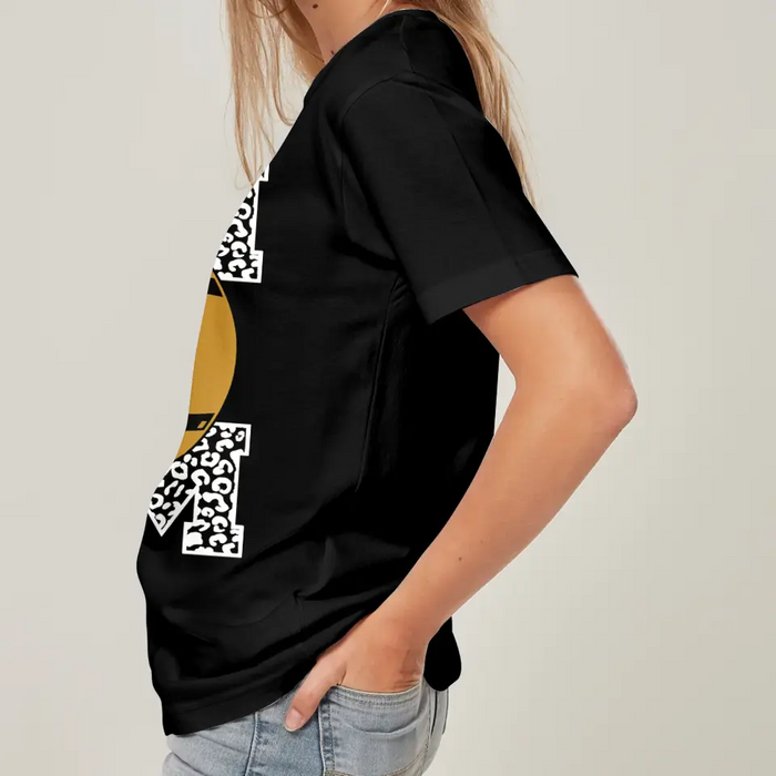 Personalized Football Mom AOP T-Shirt - Mother's Day Gift Idea for Mom/Grandma