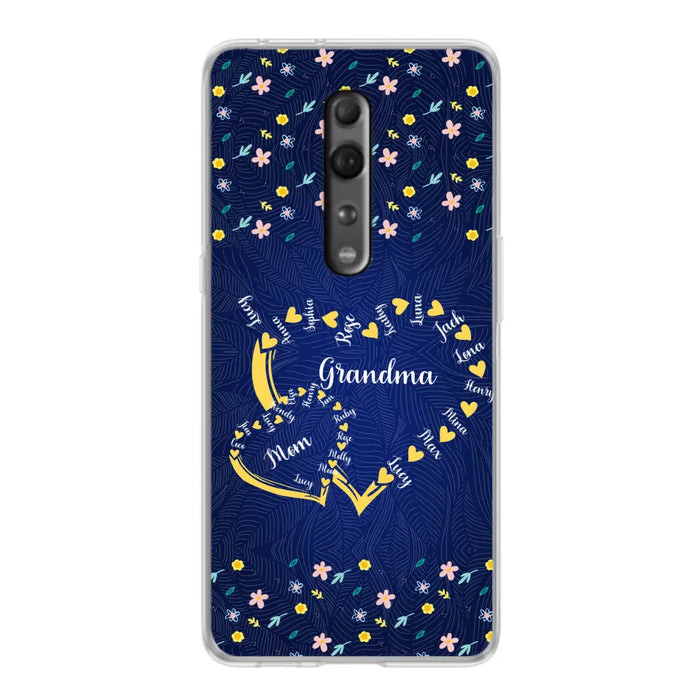 Personalized Grandma Mom Phone Case - Gift Idea For Mother's Day - Up to 12 Kids - Case For Oppo/Xiaomi/Huawei