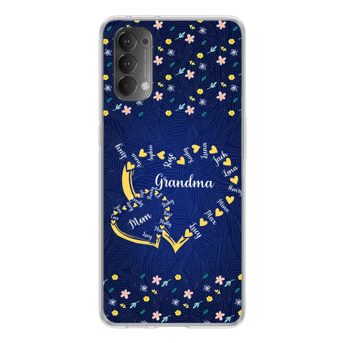 Personalized Grandma Mom Phone Case - Gift Idea For Mother's Day - Up to 12 Kids - Case For Oppo/Xiaomi/Huawei