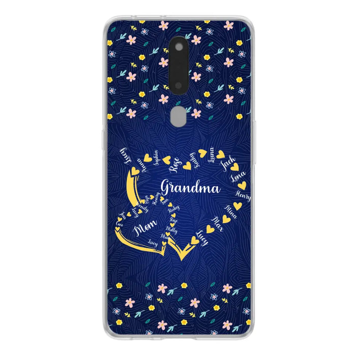Personalized Grandma Mom Phone Case - Gift Idea For Mother's Day - Up to 12 Kids - Case For Oppo/Xiaomi/Huawei