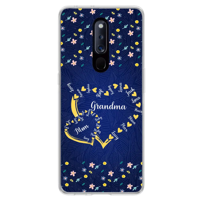 Personalized Grandma Mom Phone Case - Gift Idea For Mother's Day - Up to 12 Kids - Case For Oppo/Xiaomi/Huawei