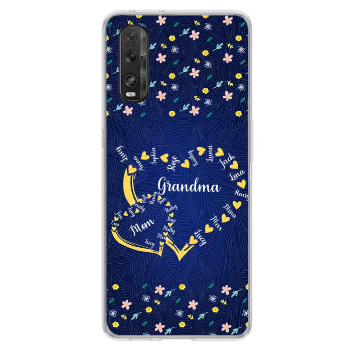 Personalized Grandma Mom Phone Case - Gift Idea For Mother's Day - Up to 12 Kids - Case For Oppo/Xiaomi/Huawei