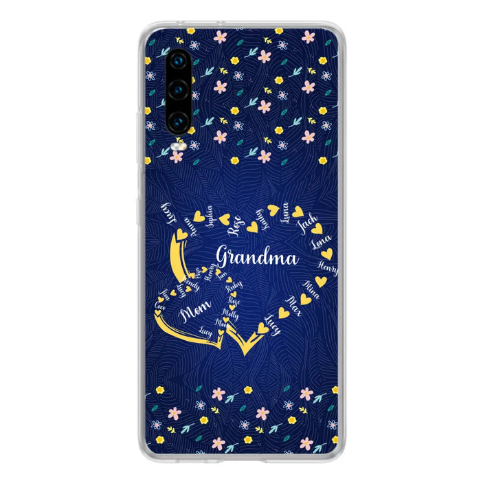 Personalized Grandma Mom Phone Case - Gift Idea For Mother's Day - Up to 12 Kids - Case For Oppo/Xiaomi/Huawei