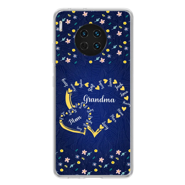 Personalized Grandma Mom Phone Case - Gift Idea For Mother's Day - Up to 12 Kids - Case For Oppo/Xiaomi/Huawei