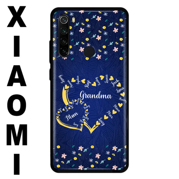 Personalized Grandma Mom Phone Case - Gift Idea For Mother's Day - Up to 12 Kids - Case For Oppo/Xiaomi/Huawei