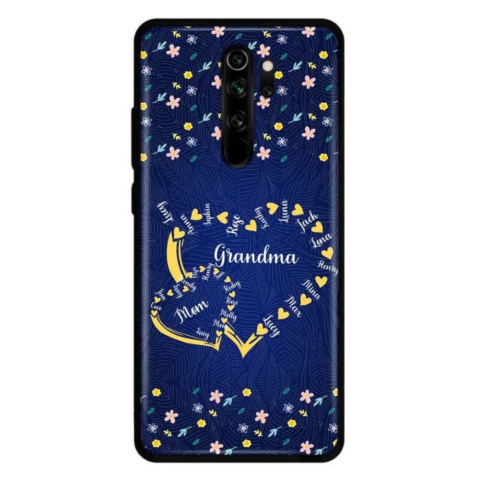Personalized Grandma Mom Phone Case - Gift Idea For Mother's Day - Up to 12 Kids - Case For Oppo/Xiaomi/Huawei