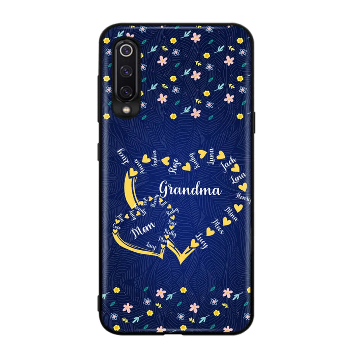 Personalized Grandma Mom Phone Case - Gift Idea For Mother's Day - Up to 12 Kids - Case For Oppo/Xiaomi/Huawei