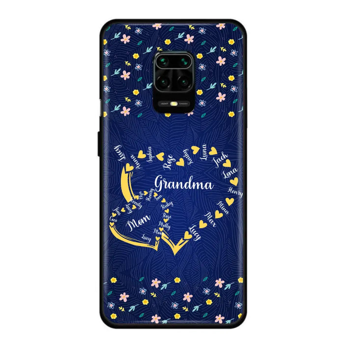 Personalized Grandma Mom Phone Case - Gift Idea For Mother's Day - Up to 12 Kids - Case For Oppo/Xiaomi/Huawei