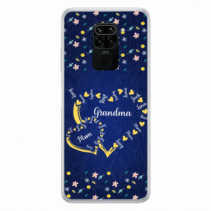Personalized Grandma Mom Phone Case - Gift Idea For Mother's Day - Up to 12 Kids - Case For Oppo/Xiaomi/Huawei