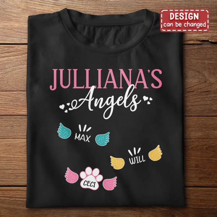 Personalized Angels Shirt/Hoodie - Up to 10 Pets/Kids - Mother's Day Gift Idea