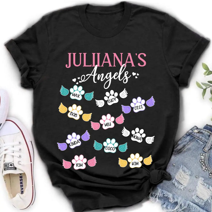 Personalized Angels Shirt/Hoodie - Up to 10 Pets/Kids - Mother's Day Gift Idea