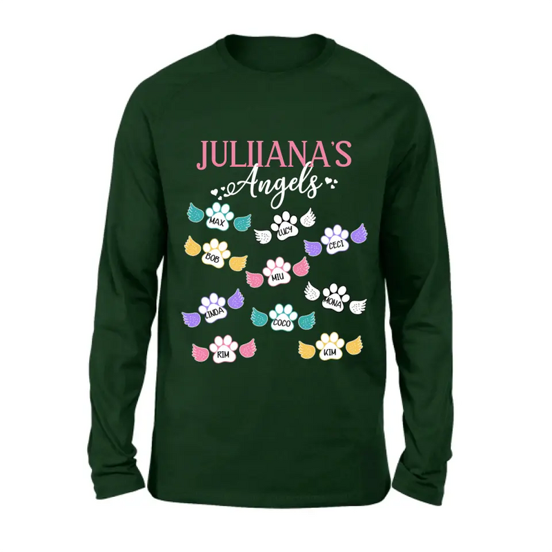 Personalized Angels Shirt/Hoodie - Up to 10 Pets/Kids - Mother's Day Gift Idea