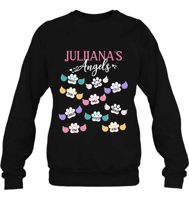 Personalized Angels Shirt/Hoodie - Up to 10 Pets/Kids - Mother's Day Gift Idea