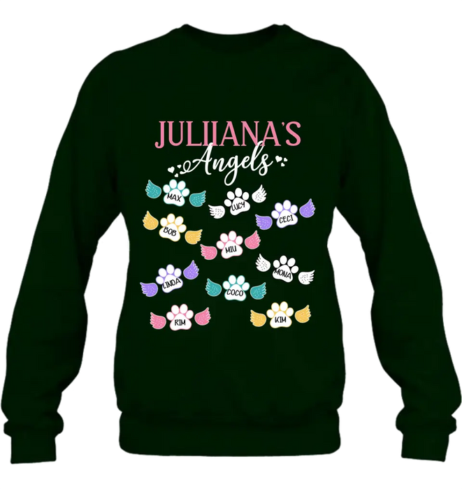 Personalized Angels Shirt/Hoodie - Up to 10 Pets/Kids - Mother's Day Gift Idea