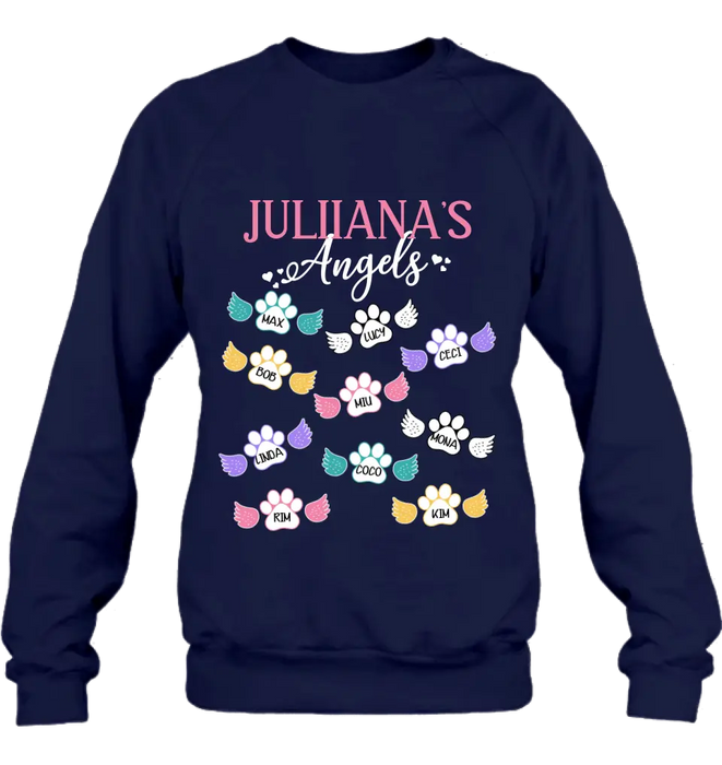Personalized Angels Shirt/Hoodie - Up to 10 Pets/Kids - Mother's Day Gift Idea