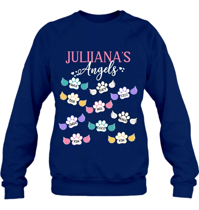 Personalized Angels Shirt/Hoodie - Up to 10 Pets/Kids - Mother's Day Gift Idea