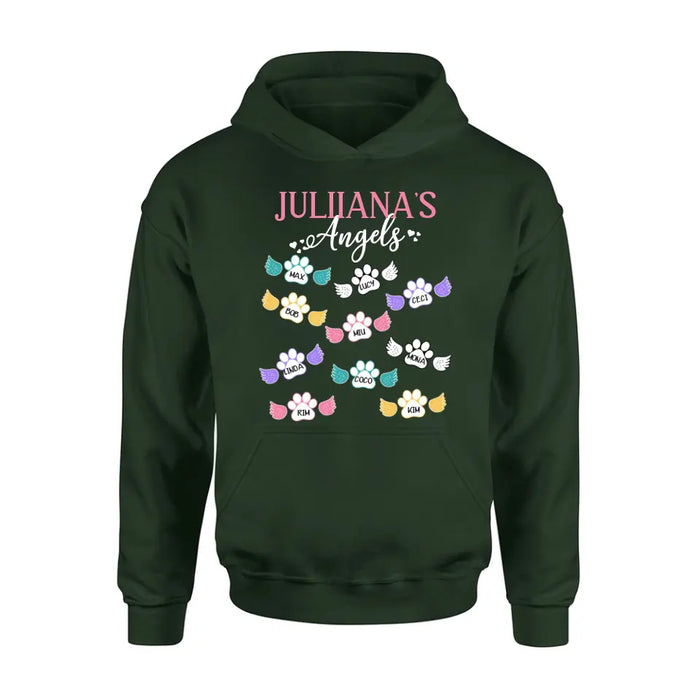 Personalized Angels Shirt/Hoodie - Up to 10 Pets/Kids - Mother's Day Gift Idea