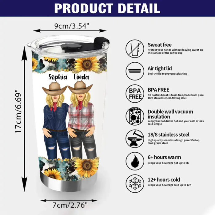 Personalized Mom & Daughter Horse Tumbler - Gift Idea For Horse Lover/Mother's Day - Behind Every Crazy Daughter