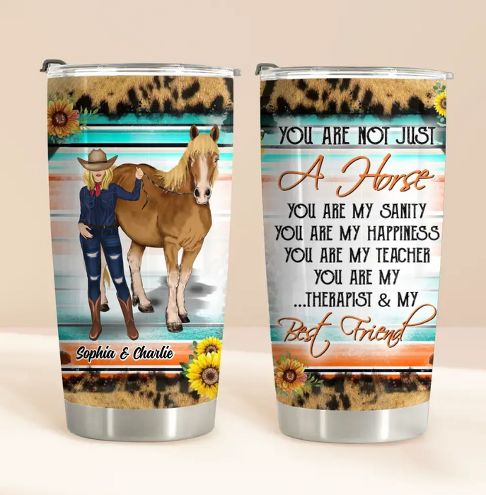 Personalized Horse Girl Tumbler - Gift Idea For Horse Lover - You Are My Best Friend