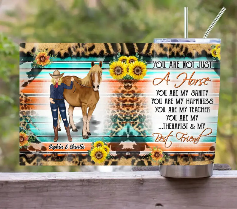 Personalized Horse Girl Tumbler - Gift Idea For Horse Lover - You Are My Best Friend