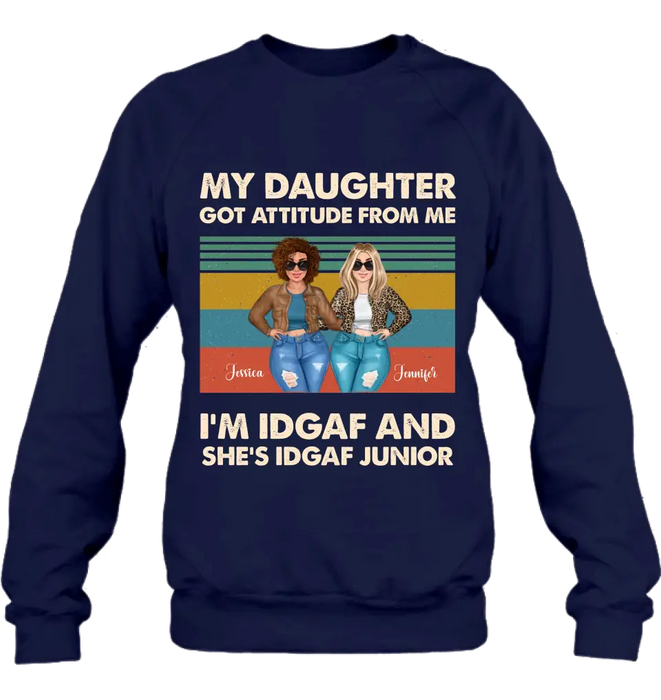 Personalized Mom T-shirt/Hoodie - Gift Idea For Mother's Day - My Daughter Got Attitude From Me